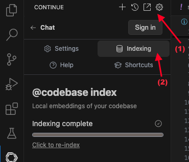 How to use Continue to suggest code